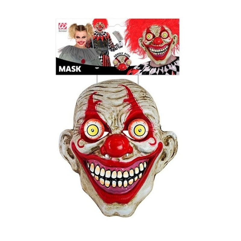 Maske Horror "Clown mit Wackelaugen"