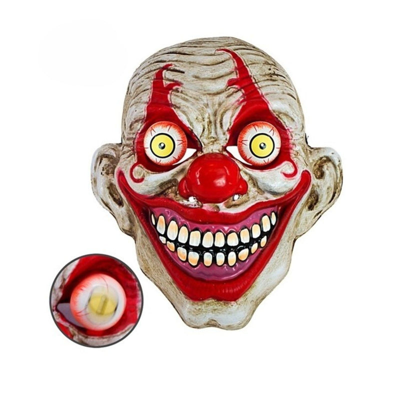 Maske Horror "Clown mit Wackelaugen"