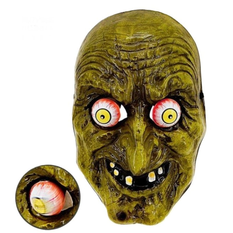 Maske Horror "Hexe mit Wackelaugen"