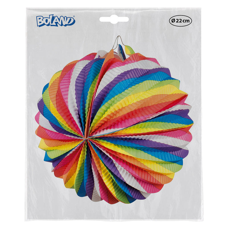 Deko Papierlaterne "Karneval" Ø 22 cm | Mehrfarbig