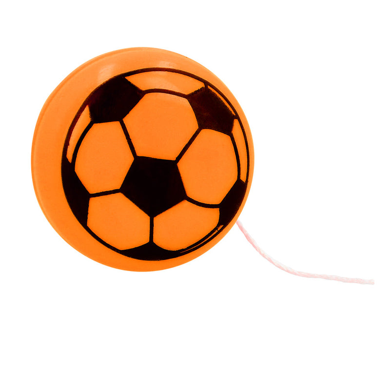 6 Fußball Jo-jos 5 Farben | Ø 3,5 cm - Mitgebsel