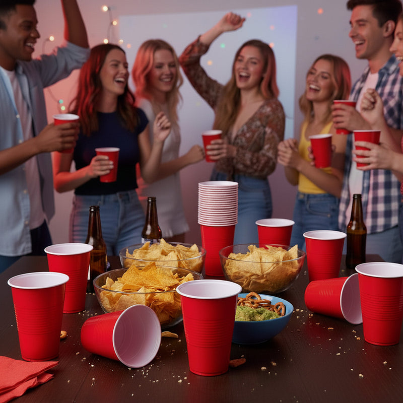 40 XL-Partybecher 53 cl 12,5x9,5 cm | Rot - wiederverwendbar