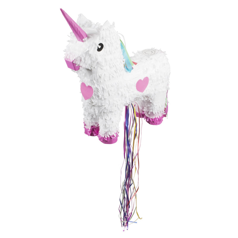 Zieh Pinata "Einhorn" Weiß | 47 x 39 cm