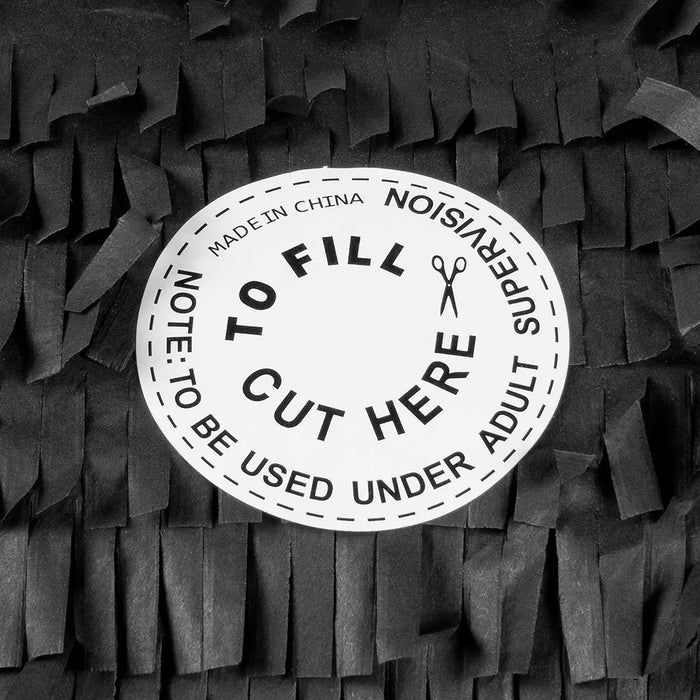 Pinata "Glitzer Stern" Silber | 44 x 44 x 8 cm