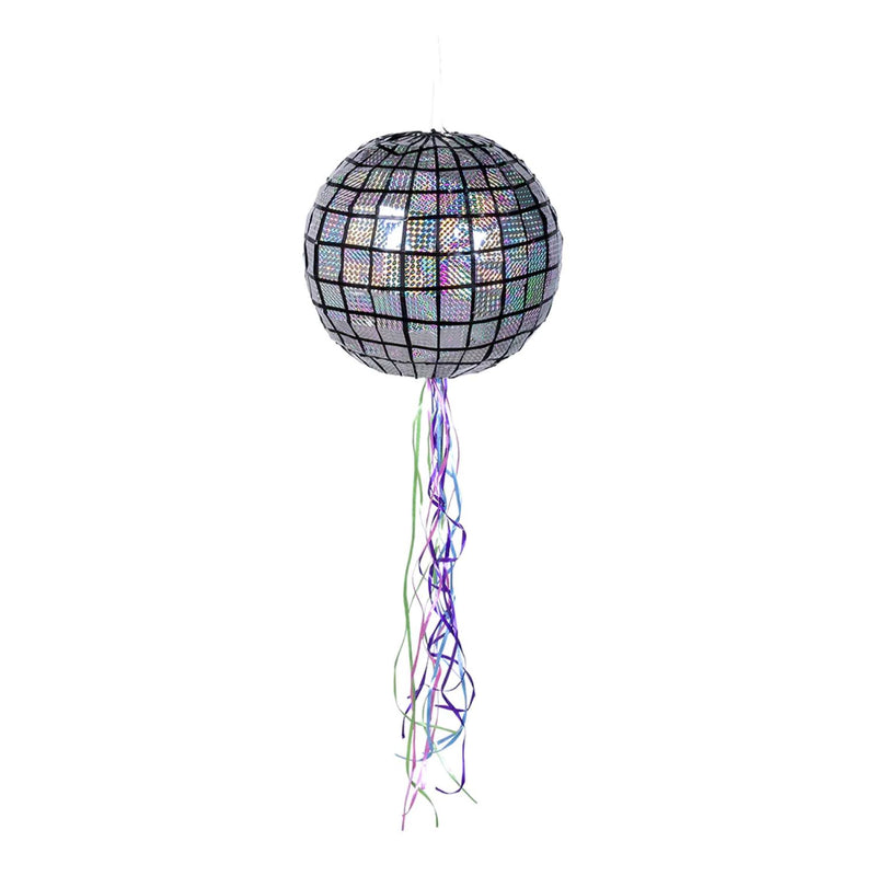 Zieh Pinata "Discokugel" Silber | Ø 30 cm