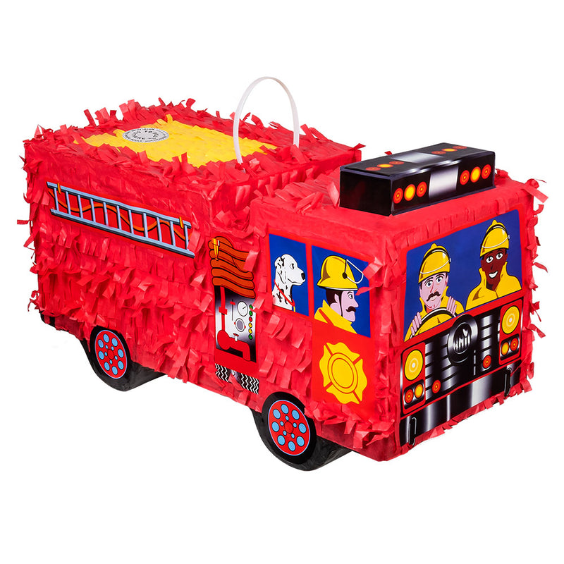 Pinata Feuerwehrauto | Rot -  43 x 24 x 18 cm