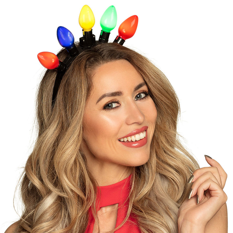 LED Diadem "Lichterkette"  3 Modi | Bunt