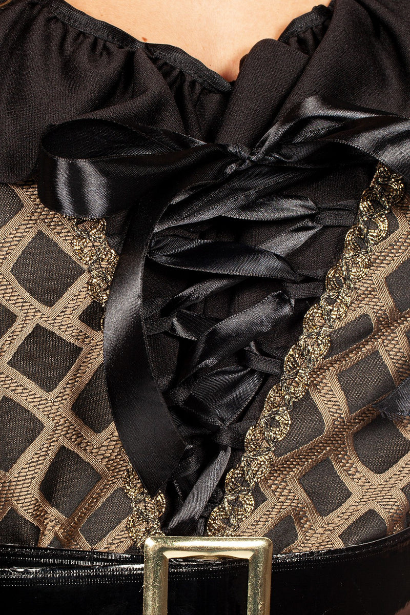 Piratin Kostüm "Taupe de Luxe" für Damen | Braun