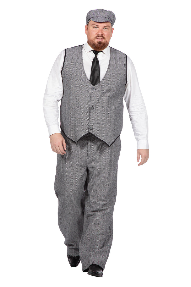 20er Jahre "Thomas" Kostüm für Herren 3-tlg. | Grau