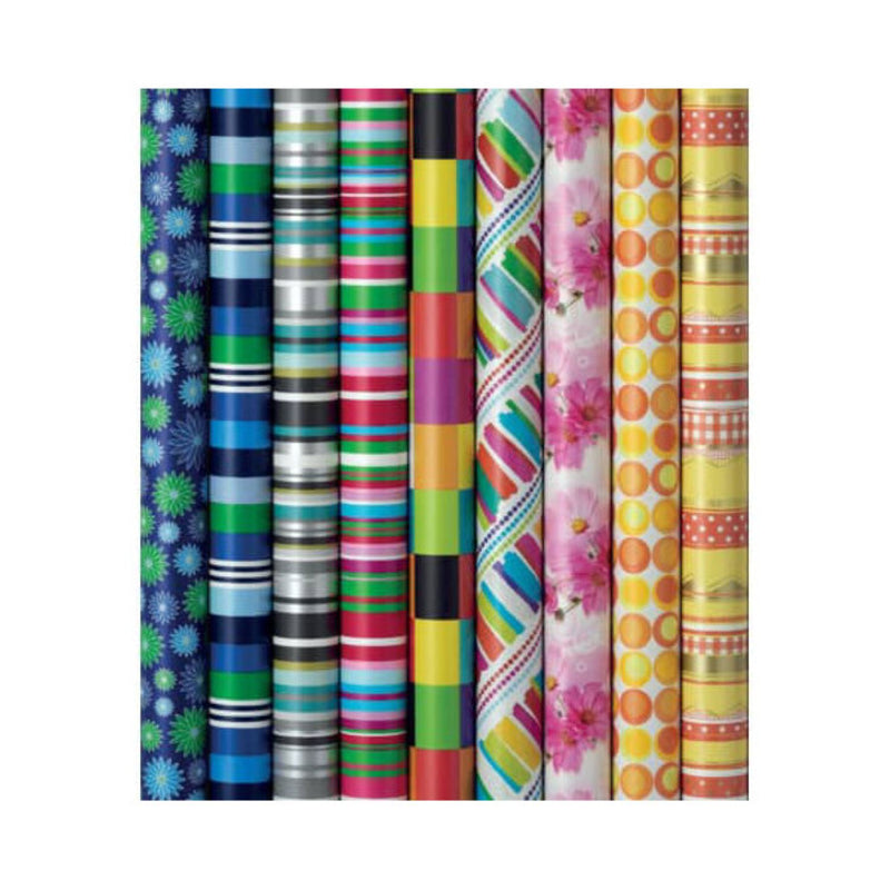 Geschenkpapier "Präsenta Everyday" farblich sortiert | 500 x 70 cm