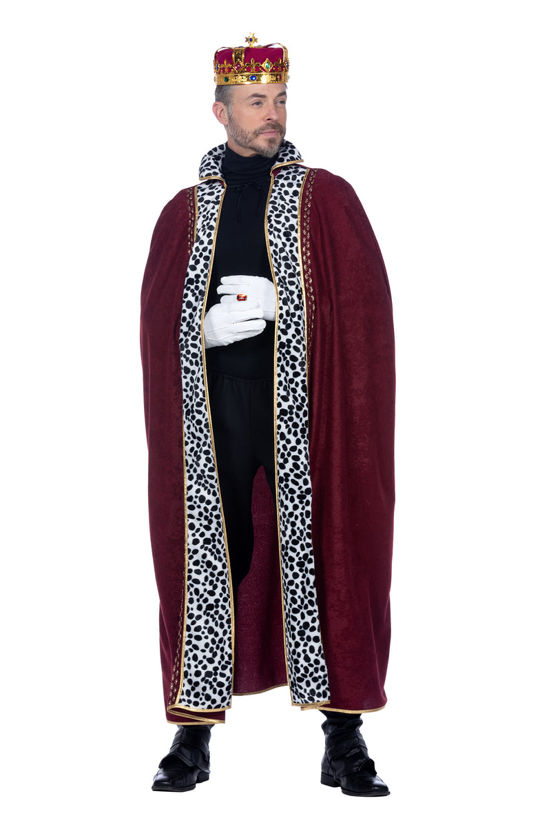 Königsumhang für Herren Gr. XXL 60/62 | Rot - König Kostüm