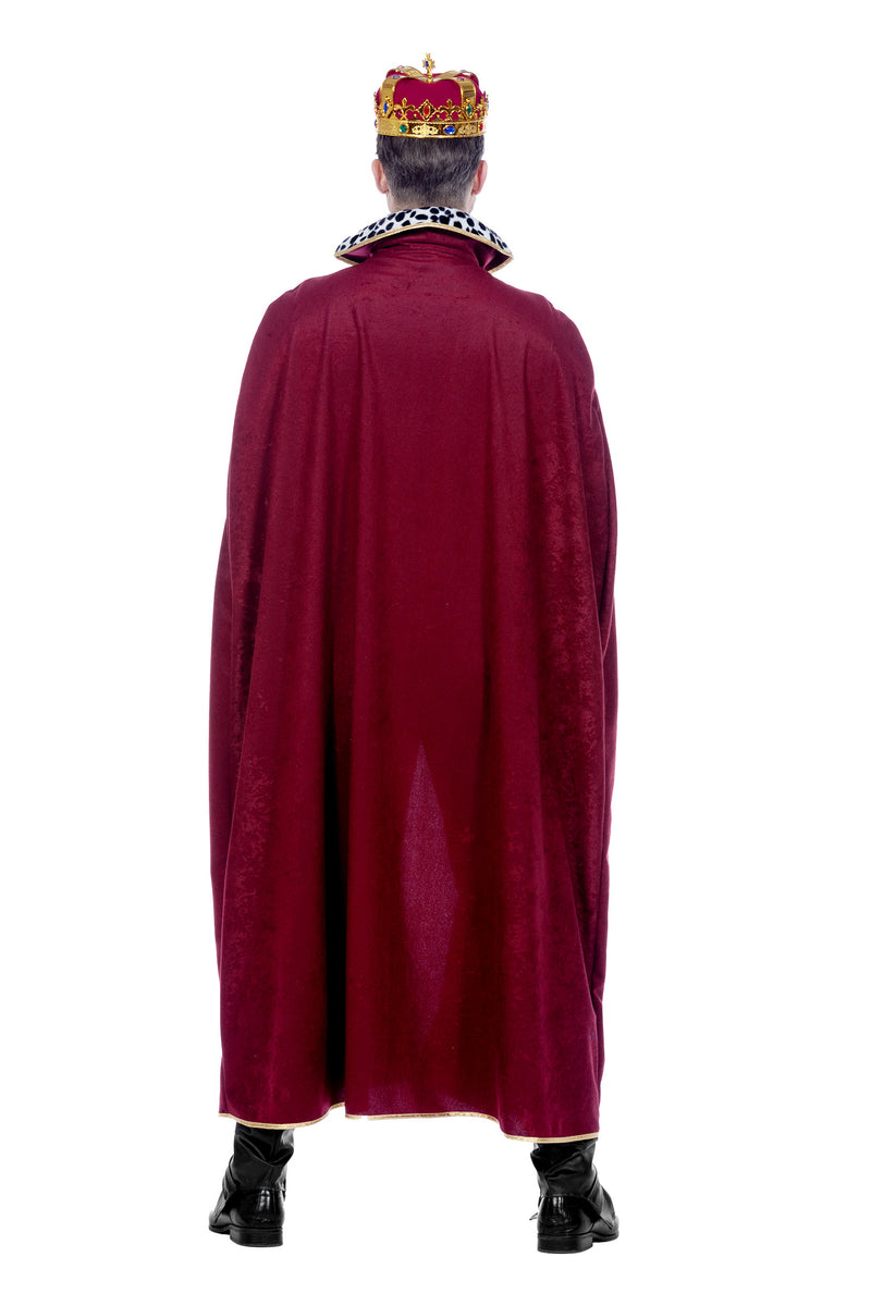 Königsumhang für Herren Gr. XXL 60/62 | Rot - König Kostüm
