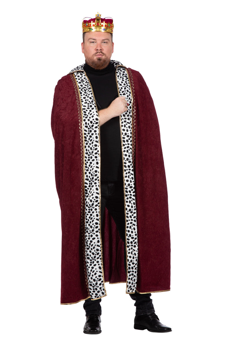 Königsumhang für Herren Gr. XXL 60/62 | Rot - König Kostüm