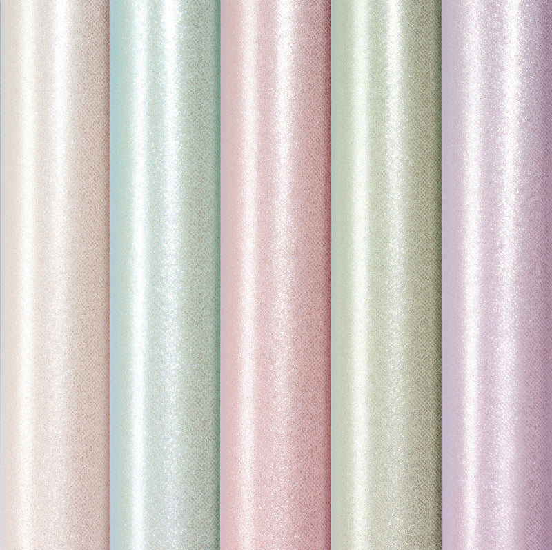 Geschenkpapier "Shimmering Pearls" farblich sortiert | 150 x 70 cm