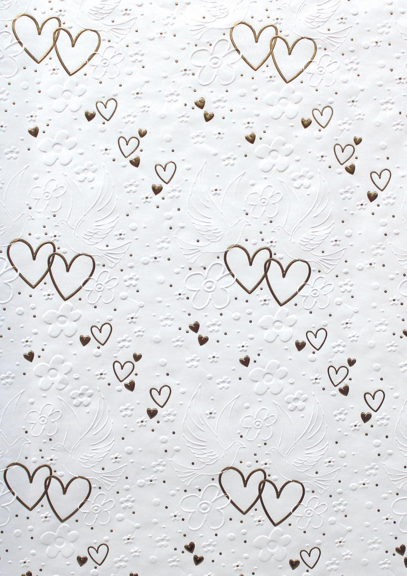 Geschenkpapier "All About Love" farblich sortiert | 150 x 70 cm