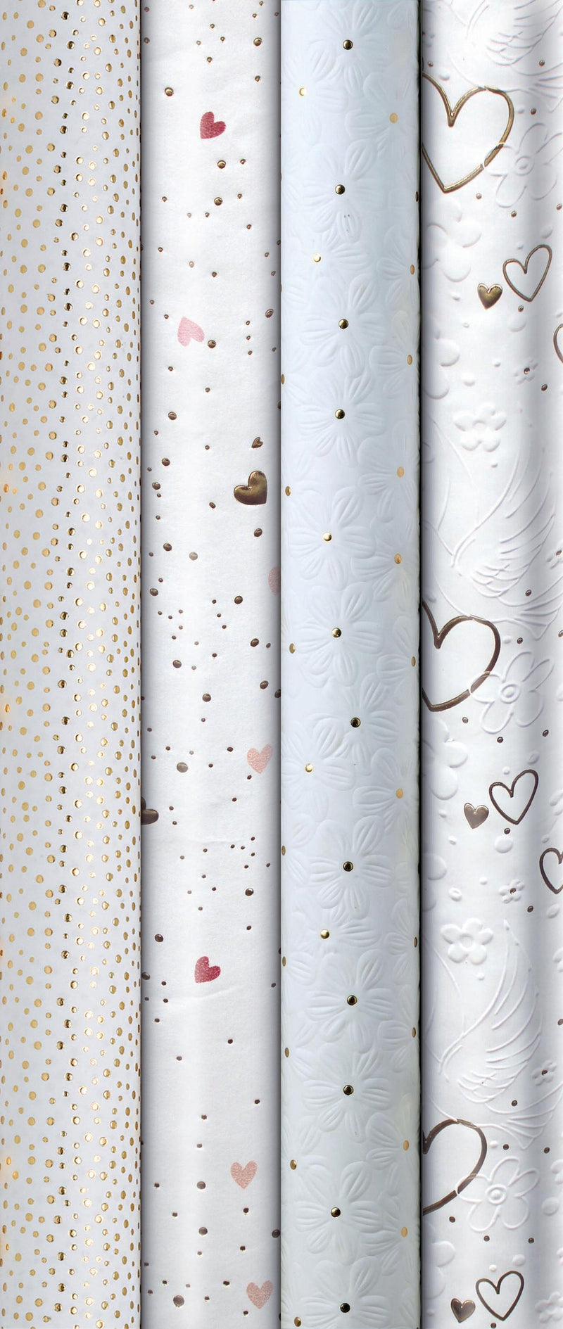 Geschenkpapier "All About Love" farblich sortiert | 150 x 70 cm