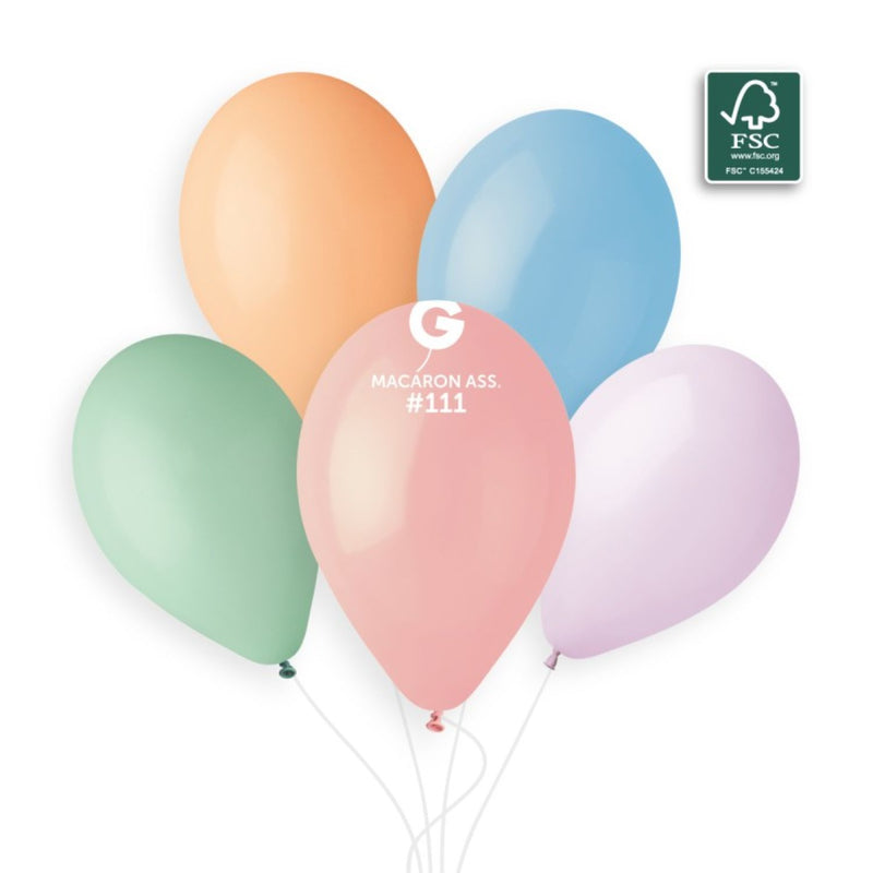 Latexballon 33 cm Macaron sortiert #111 | 10 Stück