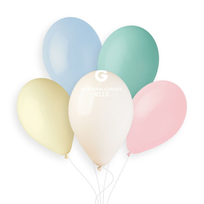Latexballon 28-30 cm Marshmallow sortiert #110 | 10 Stück