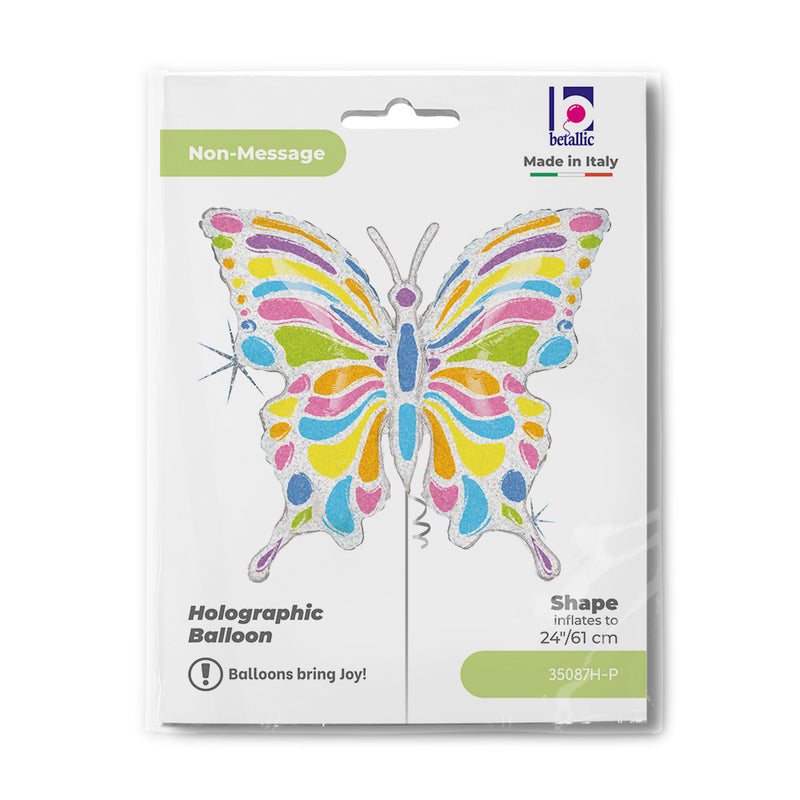 Shape Folienballon "Pastel Butterfly" | 71 x 68 cm