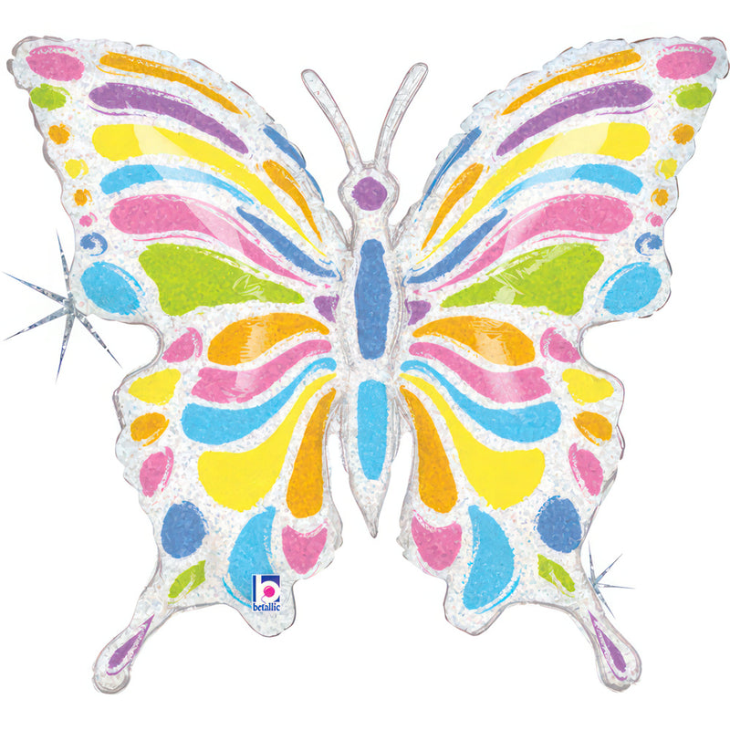 Shape Folienballon "Pastel Butterfly" | 71 x 68 cm