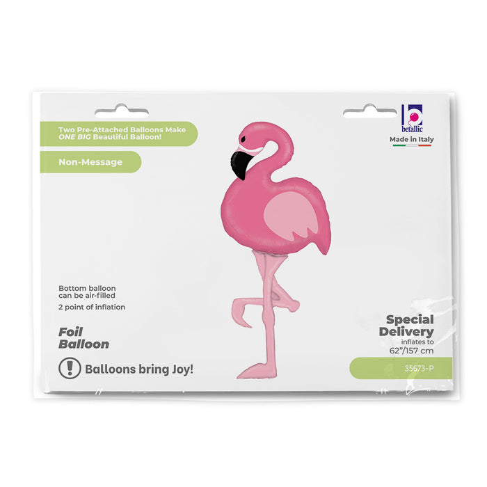62" Special Delivery Airwalker Flamingo | 152cm