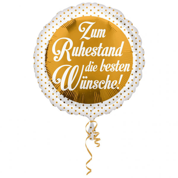 ABC18 Folienballon "Alles Gute zum Ruhestand" | Ø 45 cm