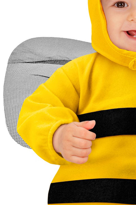 Baby Tierkostüm "Biene" Schlafsack 0-9 Monate | Schwarz Gelb
