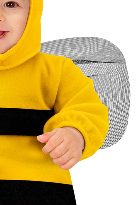 Baby Tierkostüm "Biene" Schlafsack 0-9 Monate | Schwarz Gelb