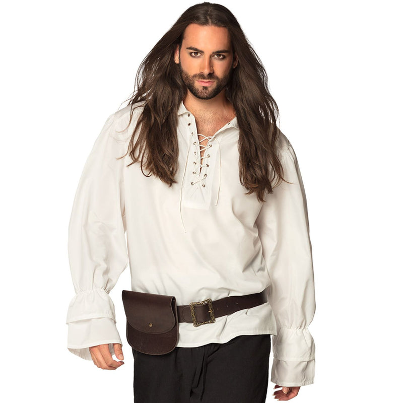 Gürteltasche mit Gürtel | Tasche 18x18 cm, Gürtel 110x5 cm - Braun