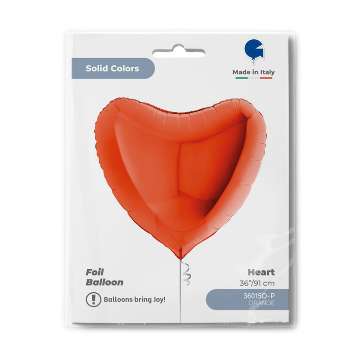 ABC36 Uni Herz 91 cm ø | Orange