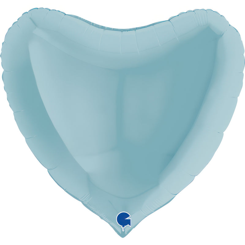 ABC36 Uni Herz 91 cm ø | Blau Pastell