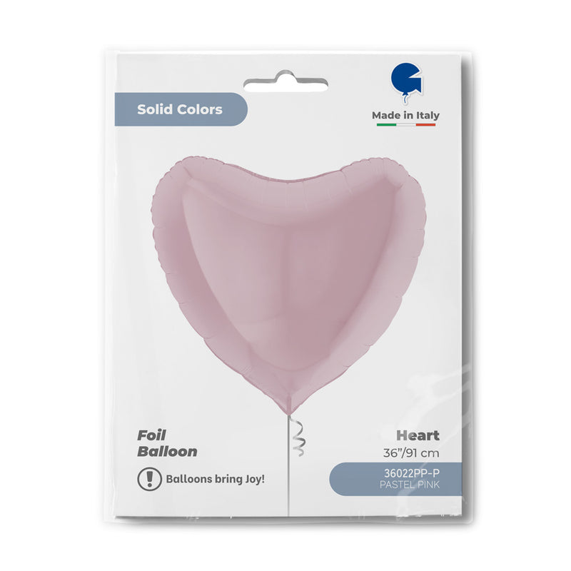 ABC36 Uni Herz 91 cm ø | Pink Pastell