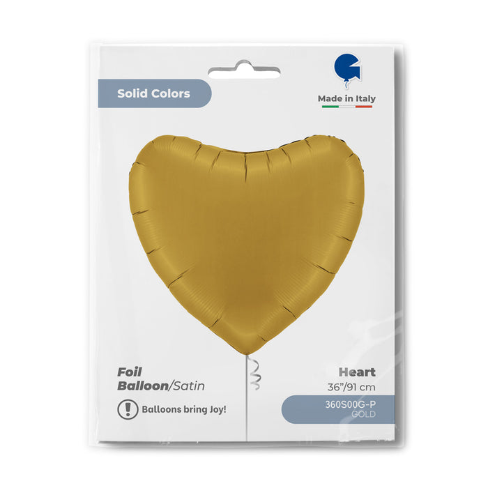 ABC36 Uni Herz 91 cm ø | Gold Satin