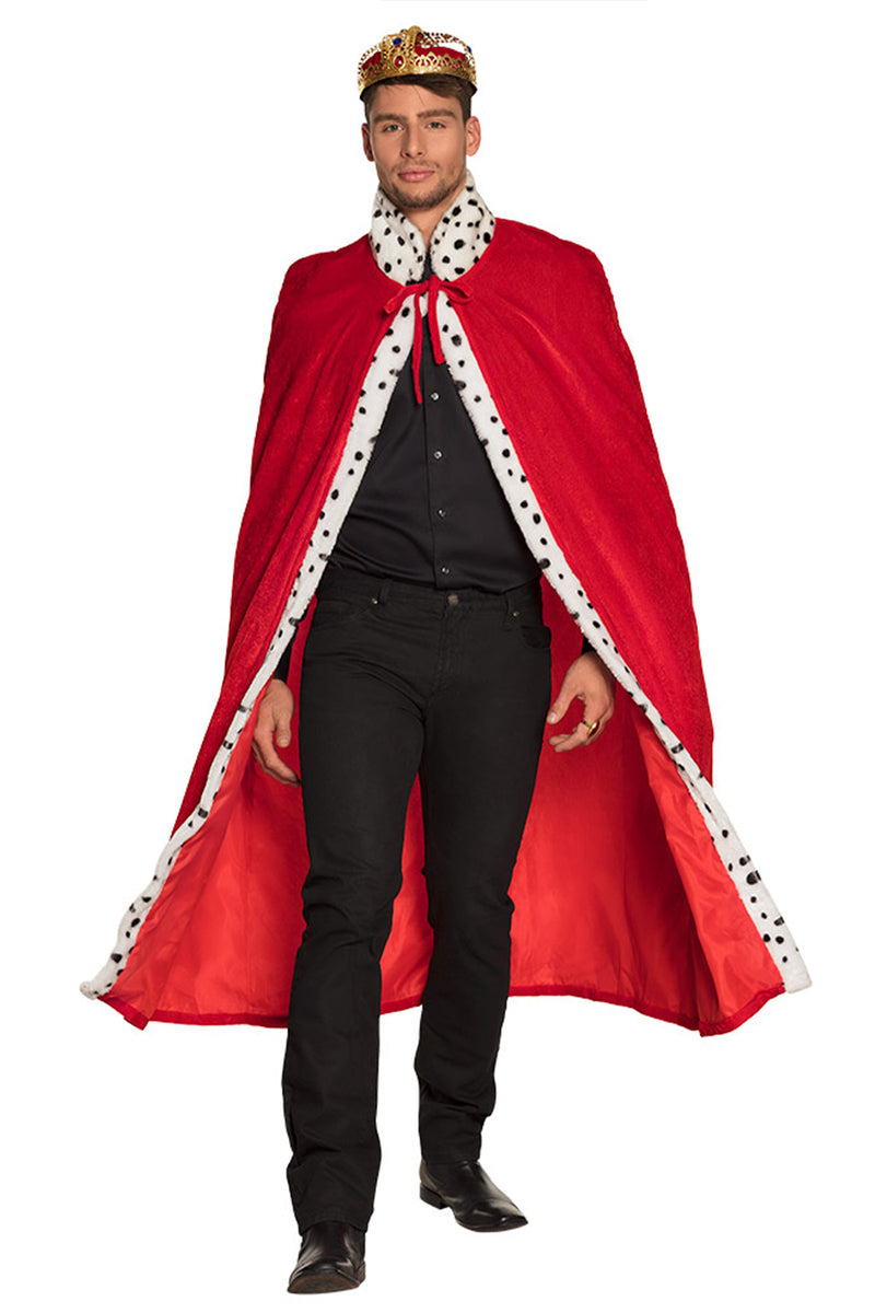 Königsmantel für Erwachsene 140 cm | Rot