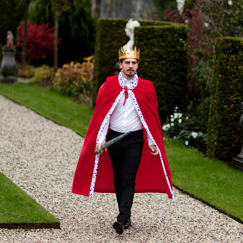 Königsmantel für Erwachsene 140 cm | Rot
