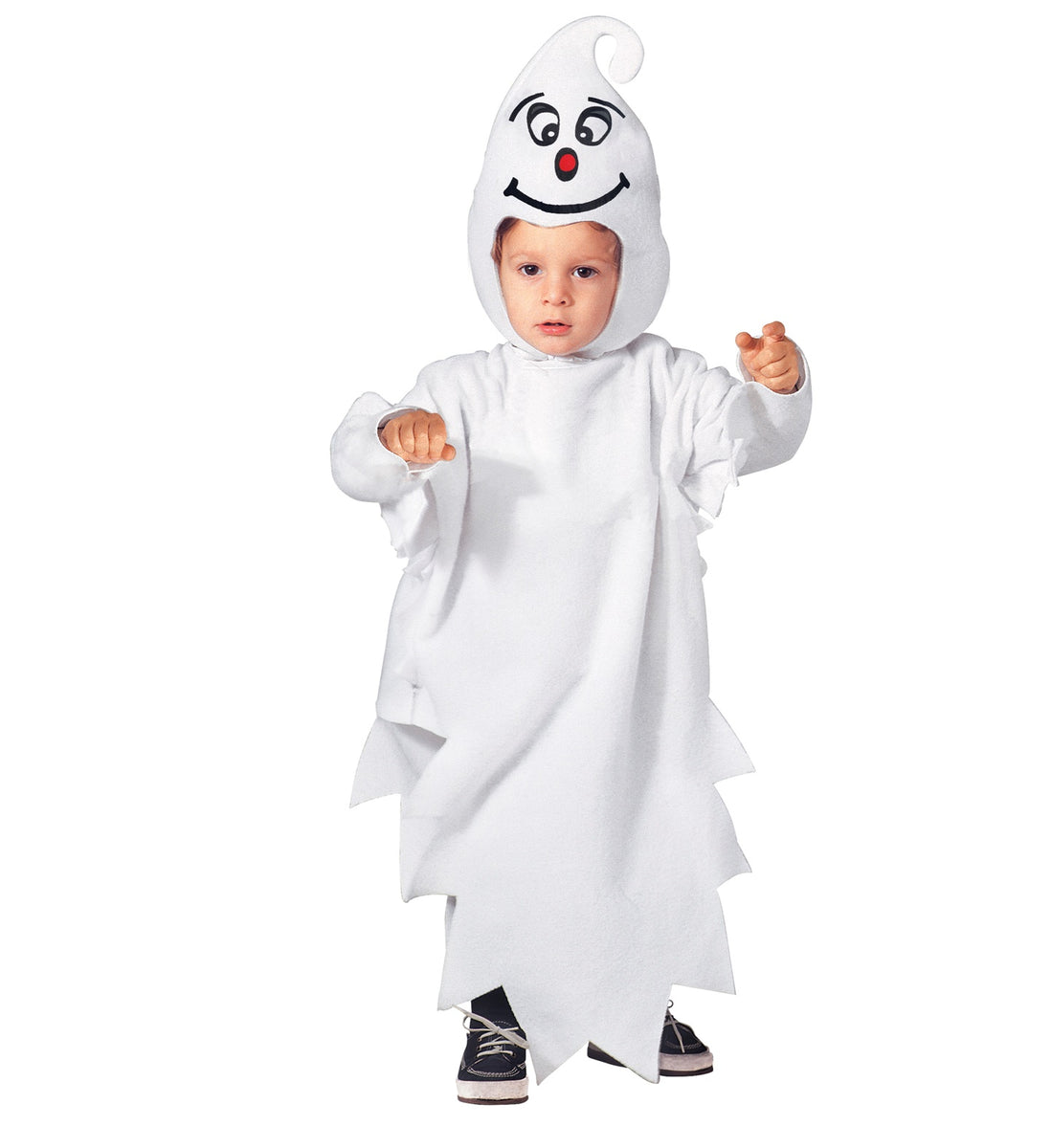 Yi’antai Kinder-Geisterkostüm Für Halloween – Weißer Umhang + Kürbis-Tasche, Größe 105cm, Aus Polyester