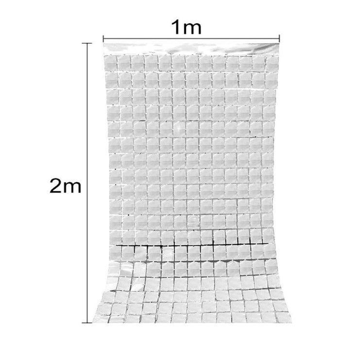 Türvorhang Silber ca.1x2m