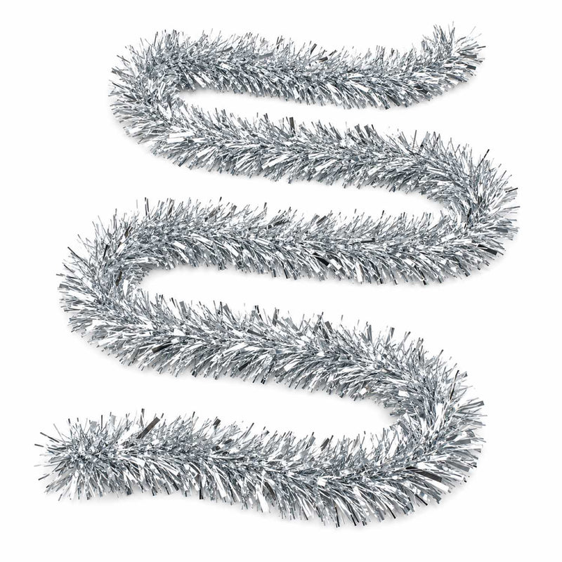 Weihnachtsdekoration Girlande Lametta Weihnachtsbaum Tannenbaum 3m sortiert | Rot/Blau/Kupfer/mit Sternen