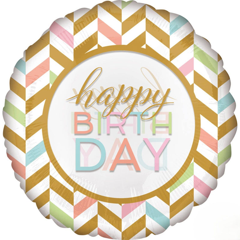 Folienballon Jumbo 71x71 cm "Happy Birthday"