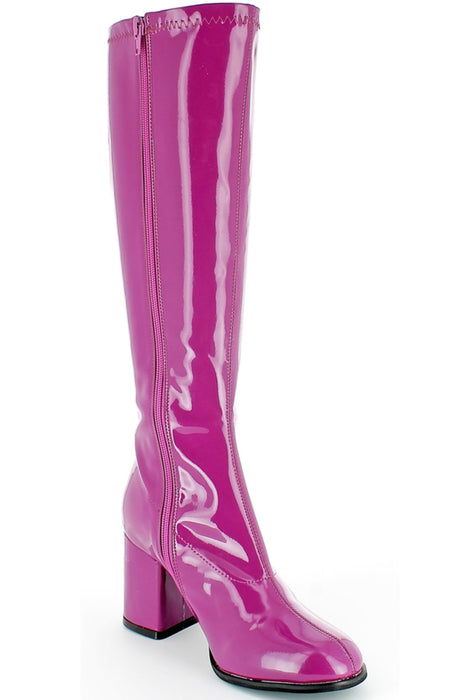 Gogo Damen Lackstiefel normale Schaftweite - Beere