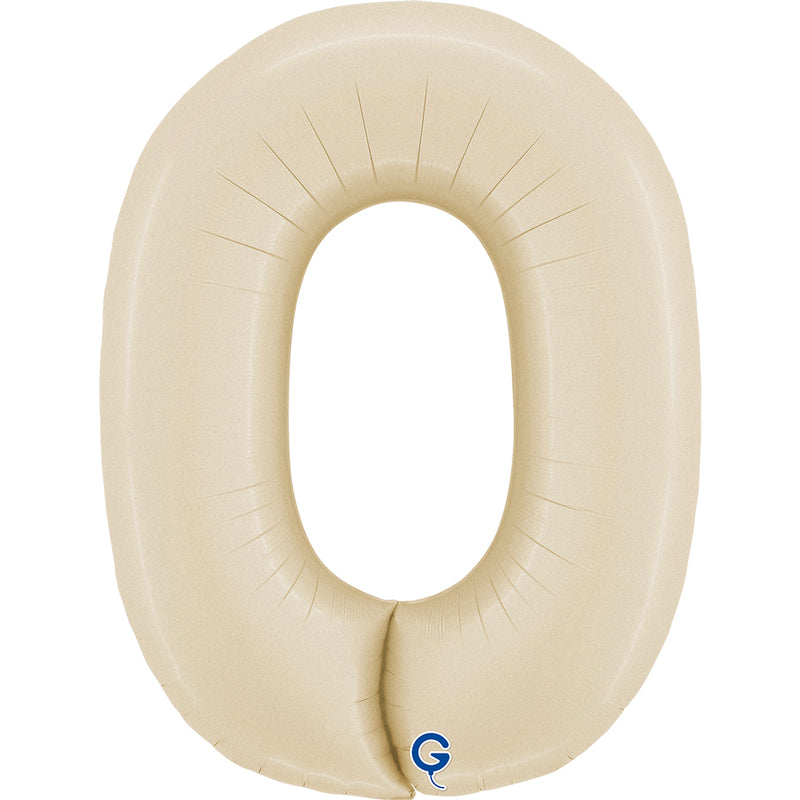 Riesenzahl Folienballon 40"/102cm | Satin Cream