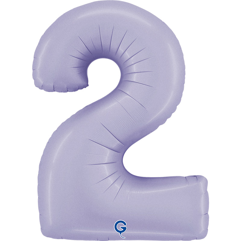 Riesenzahl Folienballon 40"/102cm | Satin Lilac