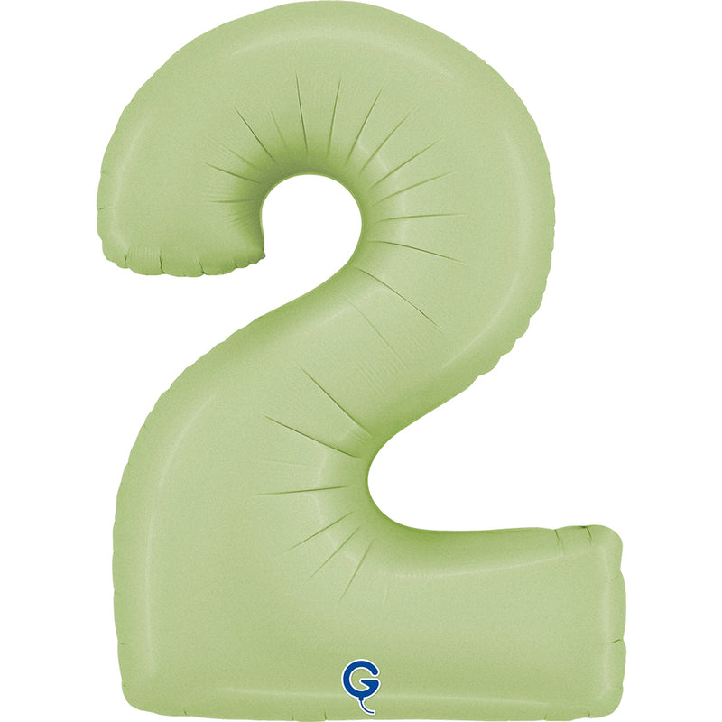 Riesenzahl Folienballon 40"/102cm | Satin Olive