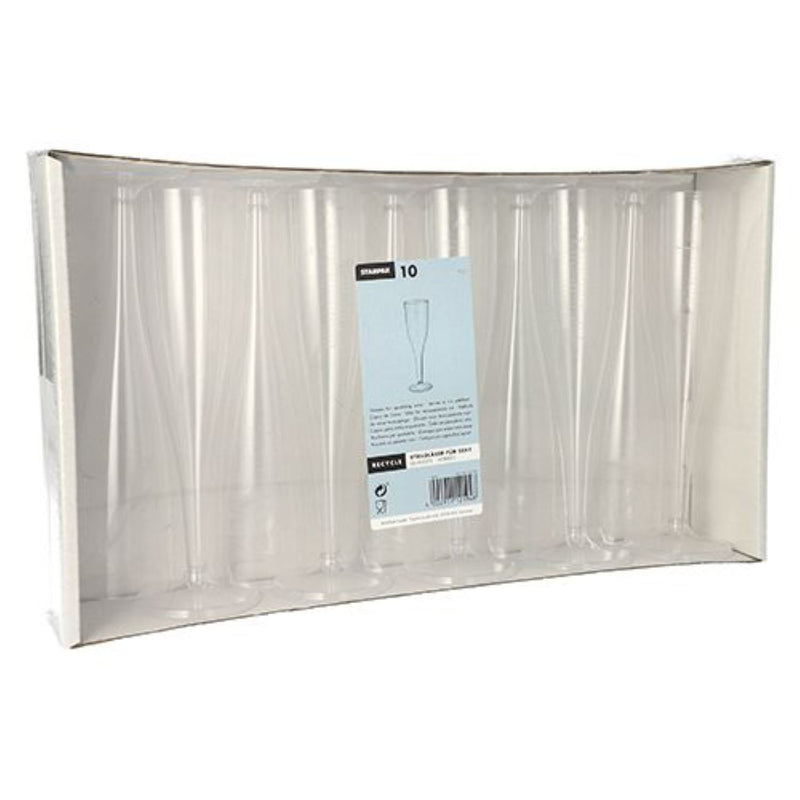 Plastik Sektgläser 10 St. 0,1l
