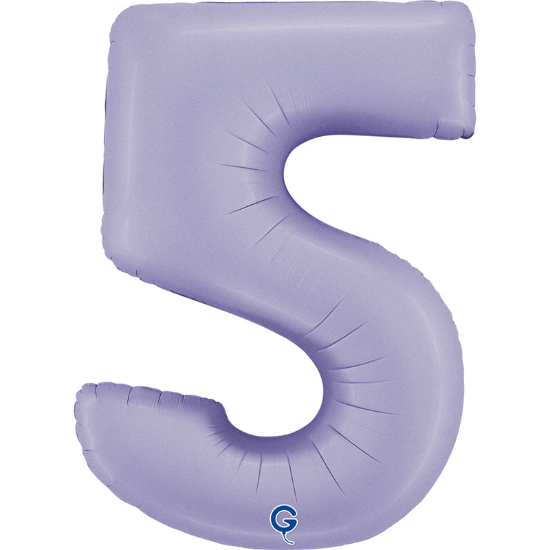 Riesenzahl Folienballon 40"/102cm | Satin Lilac