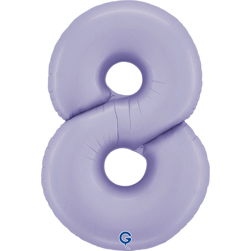 Riesenzahl Folienballon 40"/102cm | Satin Lilac