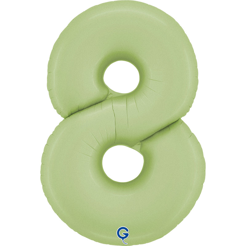 Riesenzahl Folienballon 40"/102cm | Satin Olive