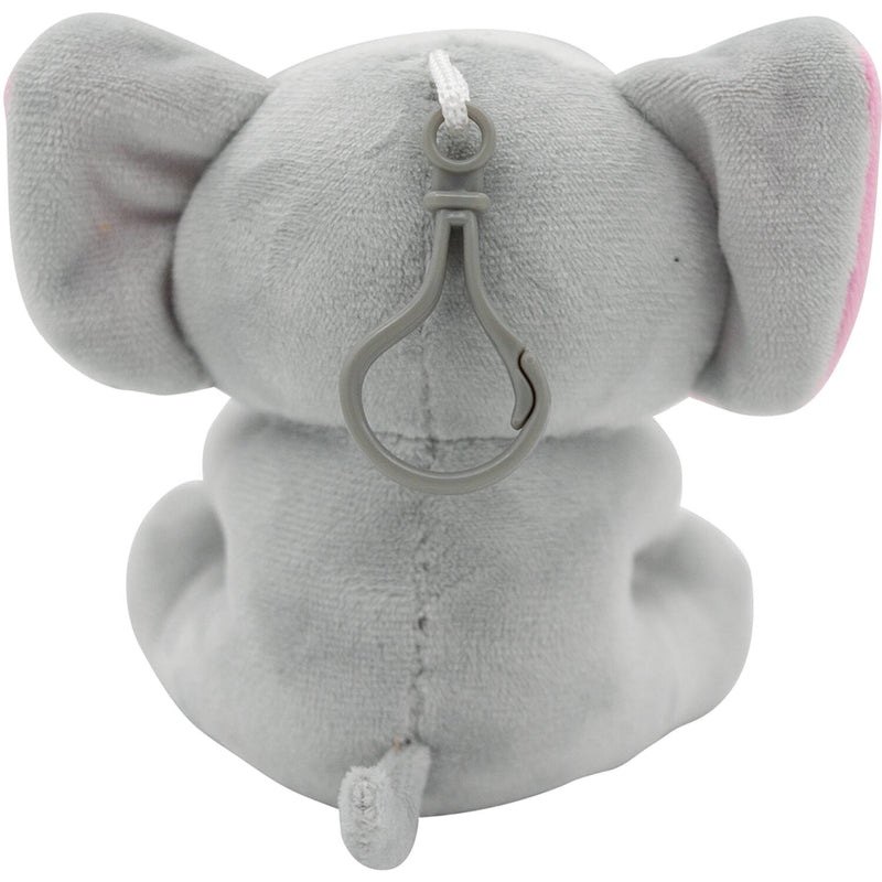 2-in-1 Plüschtier-Ballongewicht 90g Elefant m. rosa Ohren