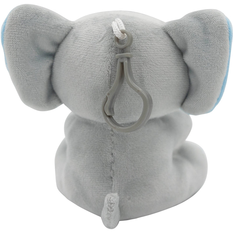 2-in-1 Plüschtier-Ballongewicht 90g Elefant m. blauen Ohren