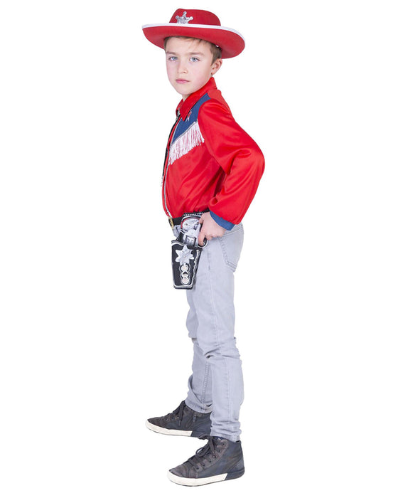Wild West Cowboy Hemd mit Fransen für Kinder